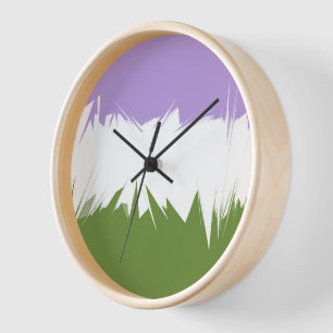 Flag Funky Spiky ZigZag Abstrakt Genderqueer Pride Uhr