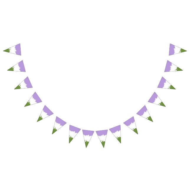 Flag Funky Spiky ZigZag Abstrakt Genderqueer Pride Wimpelkette (Alle)
