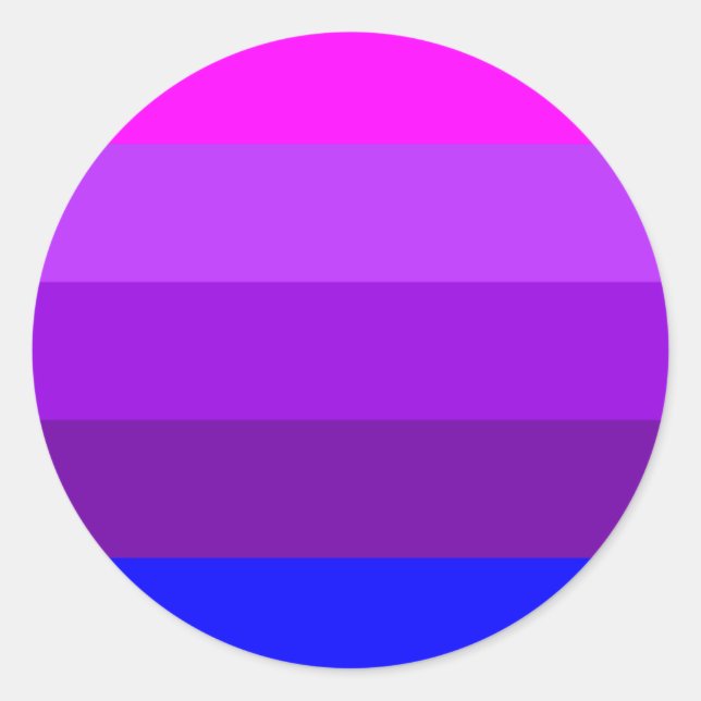 Flag für alternative Transgender-Priese Runder Aufkleber (Vorderseite)