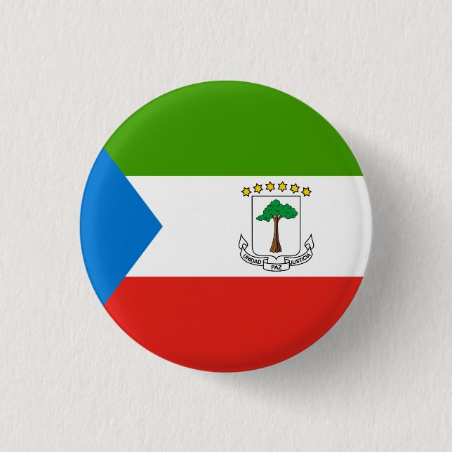 Flag für äquatoriale Guinea Button (Vorderseite)