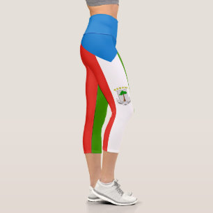 Flag für äquatoriale Guinea Capri Leggings