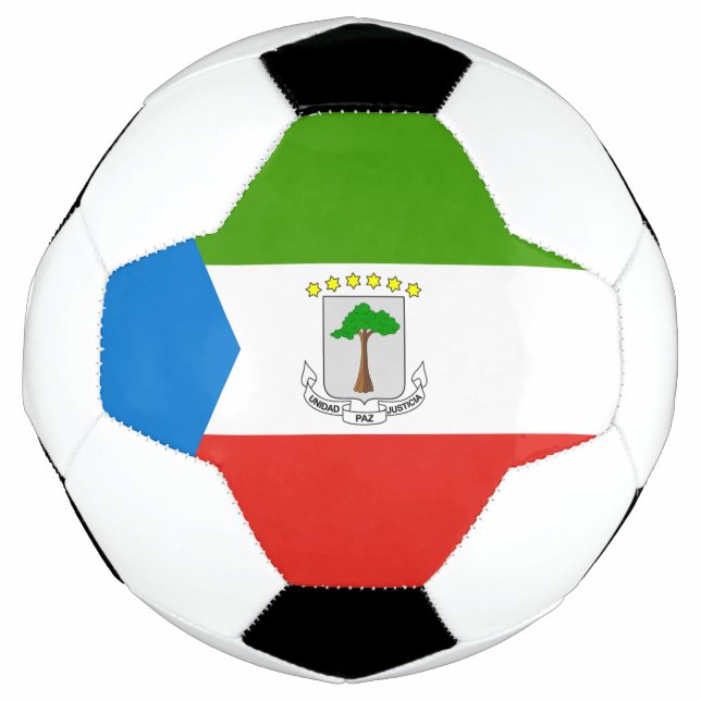 Flag für äquatoriale Guinea Fußball (Vorderseite)