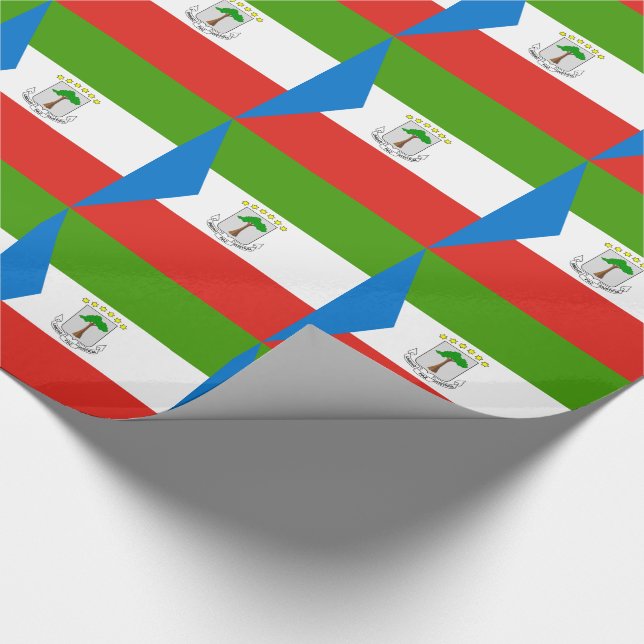 Flag für äquatoriale Guinea Geschenkpapier (Ecke)