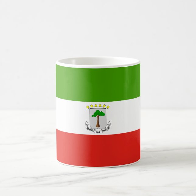 Flag für äquatoriale Guinea Kaffeetasse (Mittel)