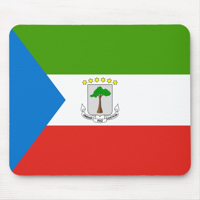 Flag für äquatoriale Guinea Mousepad (Vorne)
