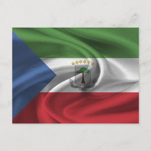 Flag für äquatoriale Guinea Postkarte