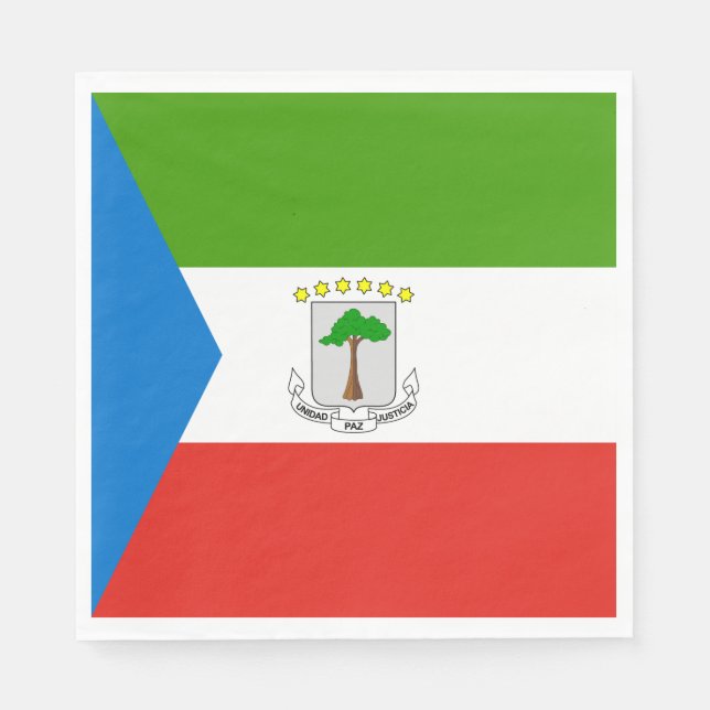 Flag für äquatoriale Guinea Serviette (Vorderseite)