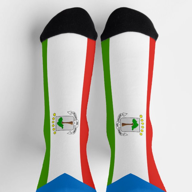 Flag für äquatoriale Guinea Socken (Oben)