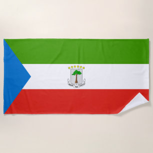 Flag für äquatoriale Guinea Strandtuch