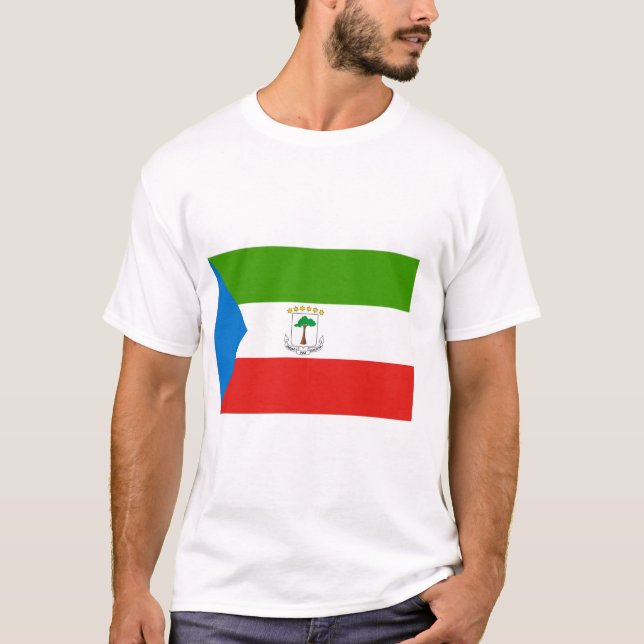 Flag für äquatoriale Guinea T-Shirt (Vorderseite)