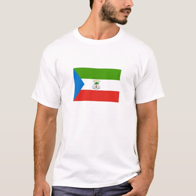 Flag für äquatoriale Guinea T-Shirt (Vorderseite)