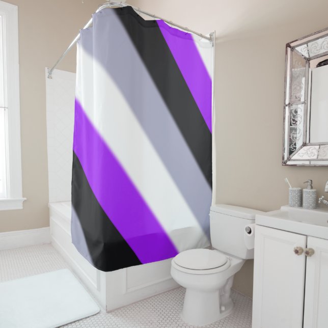 Flag für asexuelle Priese Duschvorhang (Beispiel)