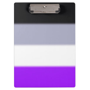 Flag für asexuelle Priese Klemmbrett