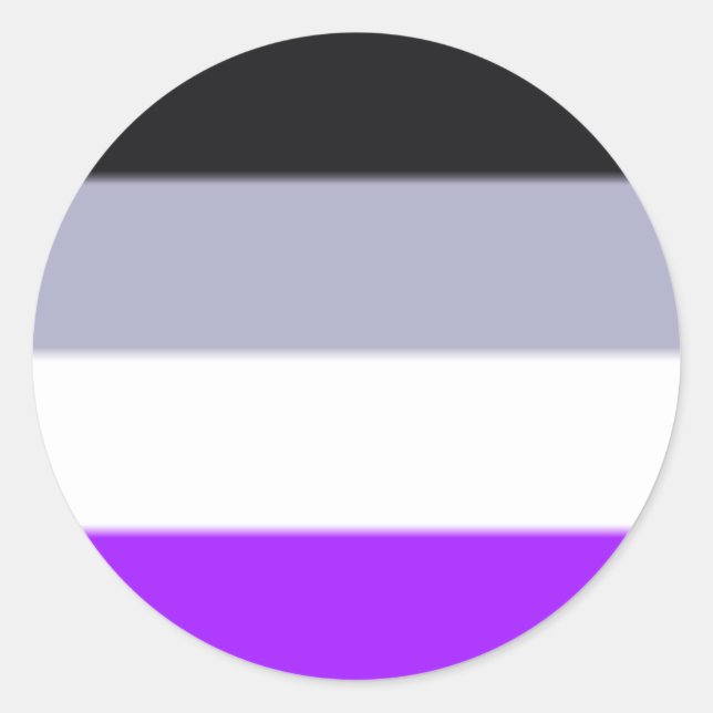 Flag für asexuelle Priese Runder Aufkleber (Vorderseite)