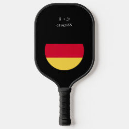 Flag für benutzerdefinierte Meldung Deutschland Pickleball Schläger