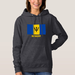 Flag für benutzerdefinierte Text-Barbados Hoodie