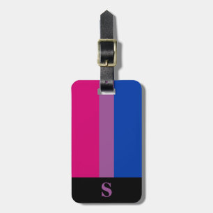 Flag für Bisexuelle Monogramme Gepäckanhänger