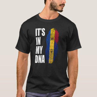Flag für das DNA-Erbe von Barbadien und Moldau T-Shirt