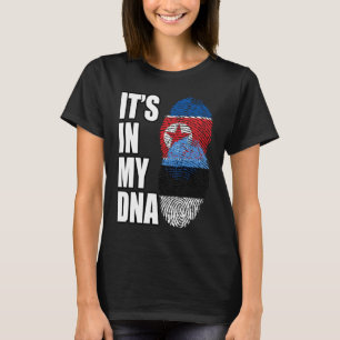 Flag für das nordkoreanische und estnische DNA-Mix T-Shirt
