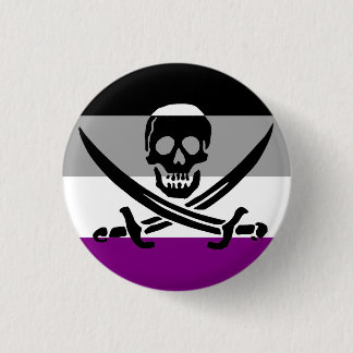 Flag für den asexuellen Piraten Button