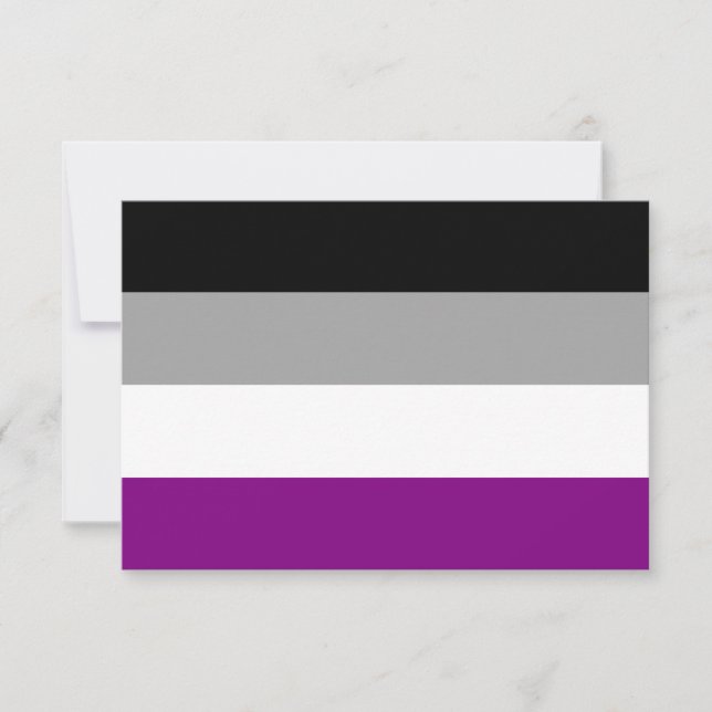 Flag für den asexuellen Stolz (Vorderseite)