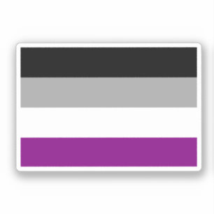 Flag für den asexuellen Stolz Aufkleber