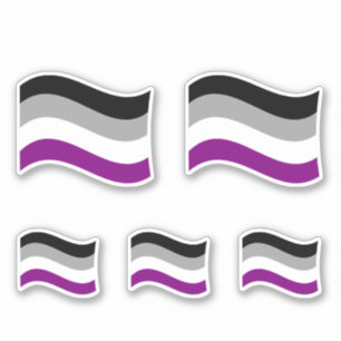 Flag für den asexuellen Stolz Aufkleber
