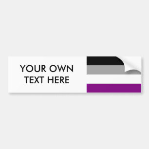 Flag für den asexuellen Stolz Autoaufkleber