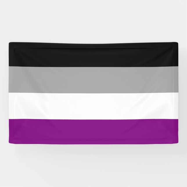 Flag für den asexuellen Stolz Banner (Horizontal)