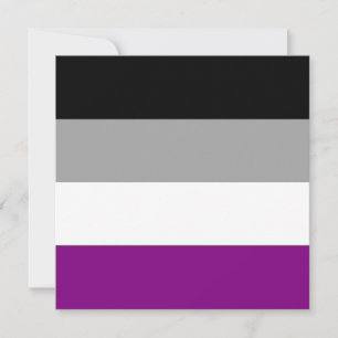 Flag für den asexuellen Stolz Einladung