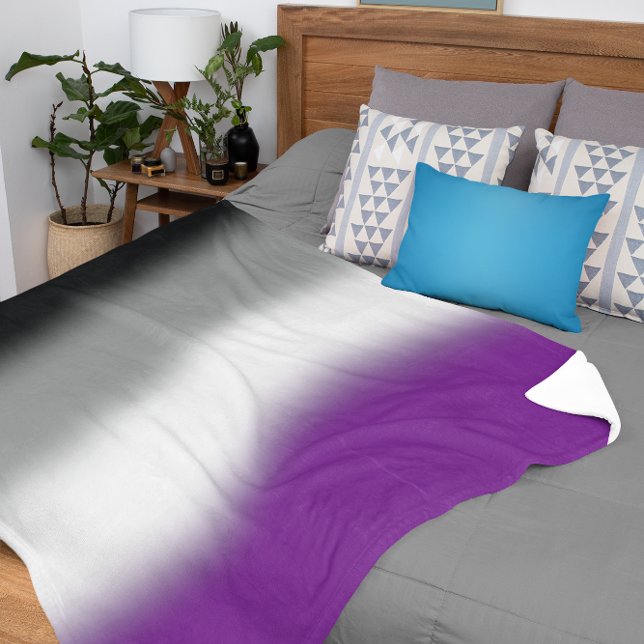 Flag für den asexuellen Stolz - farbenfrohe ACE-Ma Sherpadecke (Von Creator hochgeladen)