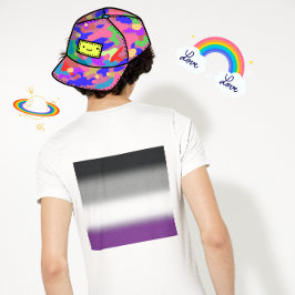 Flag für den asexuellen Stolz - farbenfrohe ACE-Ma T-Shirt