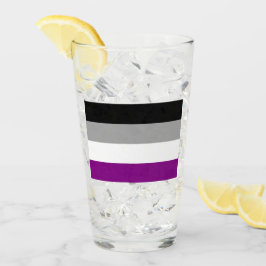 Flag für den asexuellen Stolz Glas