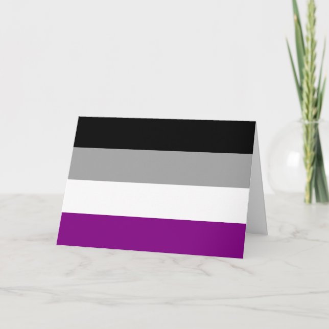 Flag für den asexuellen Stolz Karte (Vorderseite)