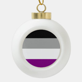Flag für den asexuellen Stolz Keramik Kugel-Ornament