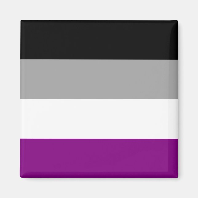 Flag für den asexuellen Stolz Magnet (Vorne)