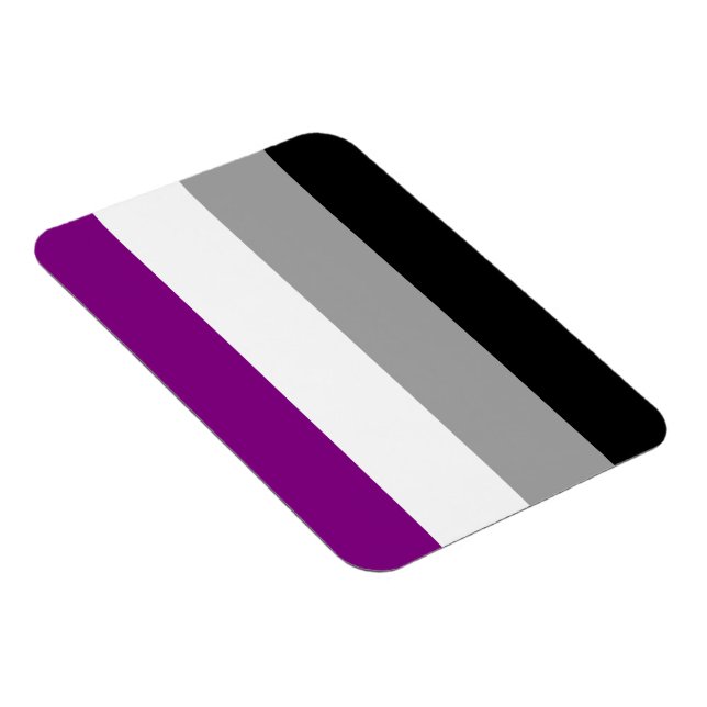 Flag für den asexuellen Stolz Magnet (Rechte Seite)