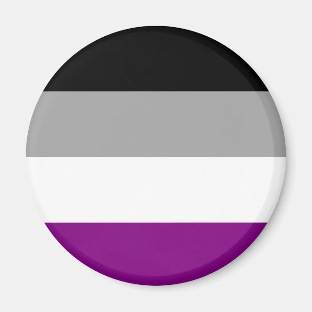 Flag für den asexuellen Stolz Magnet (Vorne)