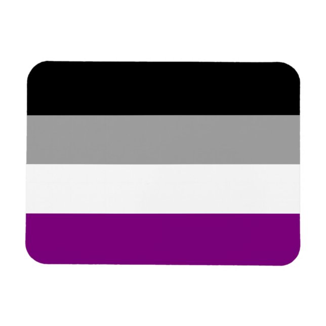 Flag für den asexuellen Stolz Magnet (Horizontal)