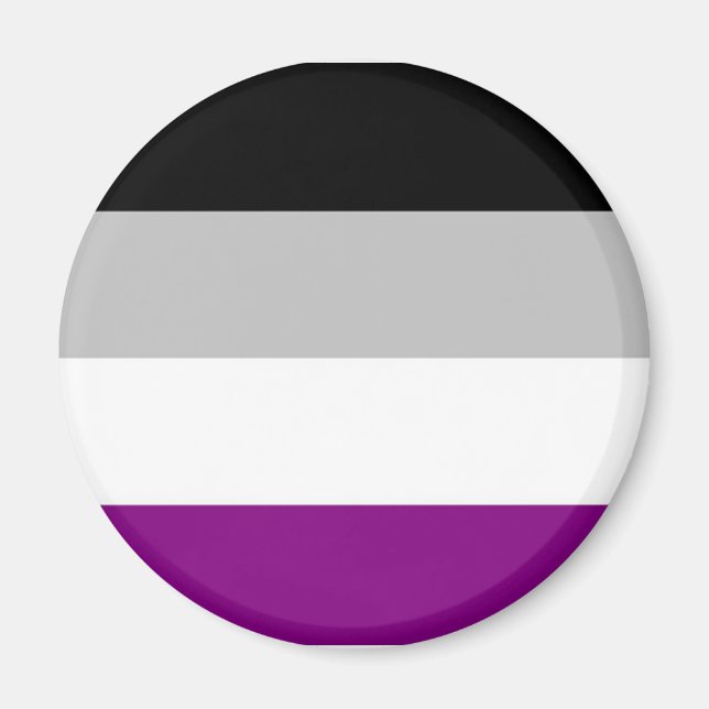 Flag für den asexuellen Stolz Magnet (Vorne)