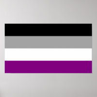 Flag für den asexuellen Stolz