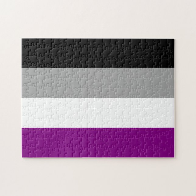 Flag für den asexuellen Stolz Puzzle (Horizontal)