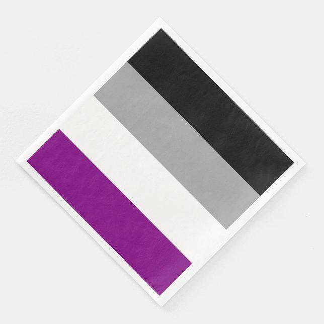 Flag für den asexuellen Stolz Serviette (Ecke)