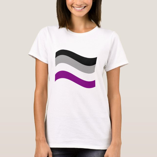 Flag für den asexuellen Stolz T-Shirt (Vorderseite)