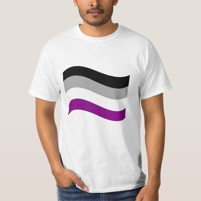 Flag für den asexuellen Stolz T-Shirt (Vorderseite)