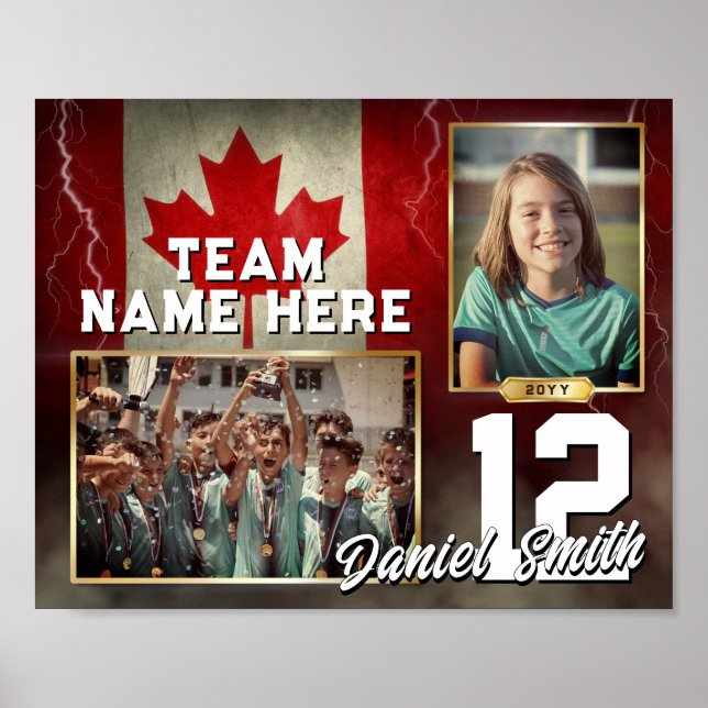 Flag für den benutzerdefinierten Speicher-Mate-Vor Poster (Vorne)