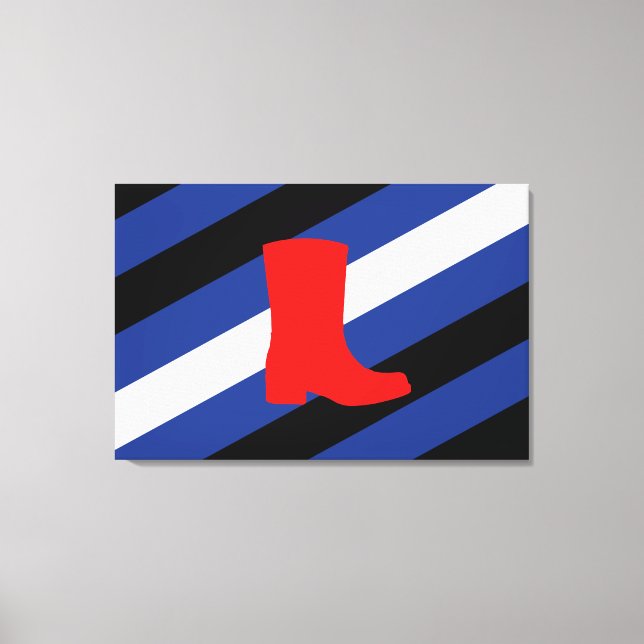 Flag für den Boot-Pride Leinwanddruck (Vorderseite)
