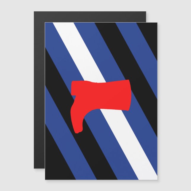 Flag für den Boot-Pride Magneteinladung (Vorne/Hinten)
