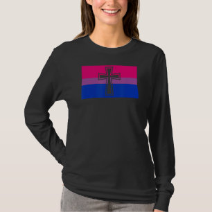 Flag für den christlichen LGBTQ-Allrosen-Gay-Bisex T-Shirt