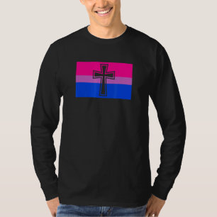Flag für den christlichen LGBTQ-Allrosen-Gay-Bisex T-Shirt
